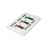 Nie geben Sie überhaupt überhaupt auf! Badematte (Schrägansicht)