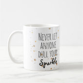 Nie gelassen jedermann Dull Ihre Schein-Goldsterne Kaffeetasse (Links)