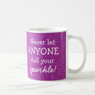 Nie gelassen jedermann Dull Ihren Schein - lila Kaffeetasse