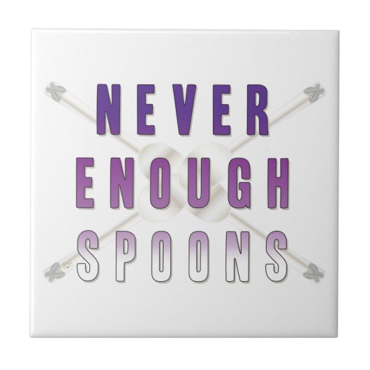 Nie genug Löffel Fliese (Vorderseite)