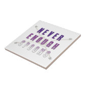 Nie genug Löffel Fliese (Seite)