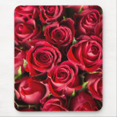 Nie genug Rote Rose Blume Mousepad (Vorne)