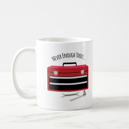 Nie genug Tools Kaffeetasse (Links)