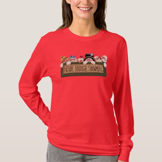 Nie genügende Schneemänner T-Shirt (Vorderseite)