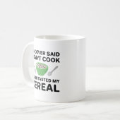 Nie geschmeckt mein Getreide Kaffeetasse (Vorderseite Links)
