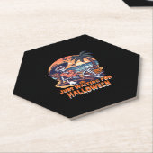 Nie Gewartet für Halloween Skelett Untersetzer (angewinkelt)