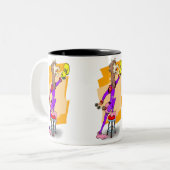 ¡ Nie Heudrama de Lama!! 1 Zweifarbige Tasse (Vorderseite Links)