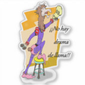 ¡ Nie Heudrama de Lama!! 2 Aufkleber (Vorderseite)