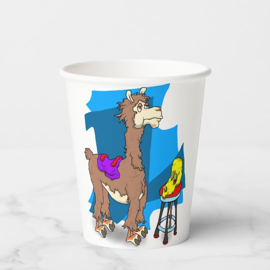 ¡ Nie Heudrama de Lama!! 2 Pappbecher (Rückseite)