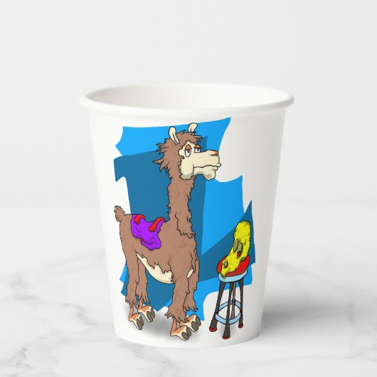 ¡ Nie Heudrama de Lama!! 2 Pappbecher (Vorderseite)