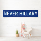 NIE HILLARY für Präsidenten 2016 Banner (Insitu)