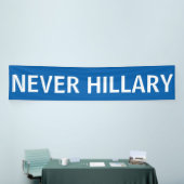 NIE HILLARY für Präsidenten 2016 Banner (Messeveranstaltung)