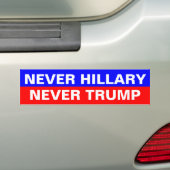 NIE HILLARY TRUMPF NIE AUTOAUFKLEBER (Auf Auto)