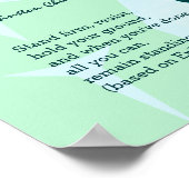 NIE IN Churchill GIVE | STAND FIRM Ephesians 6 Poster (Ecke)