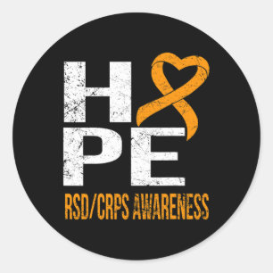 NIE JEMALS HOFFNEN RSDCRPS-BEWUSSTSEIN RUNDER AUFKLEBER