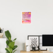 Nie jemand in deinem Leben die Schuld geben Poster (Heimbüro)