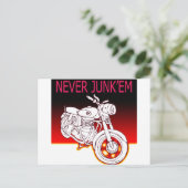 Nie Junk'em Postkarte (Stehend Vorderseite)