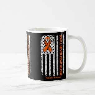 Nie Kampf allein Blutkrebs Leukämie Bewusstsein Kaffeetasse
