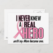 Nie kannte eine echte Heldentat-MAMA (Brustkrebs) Postkarte (Vorne/Hinten)