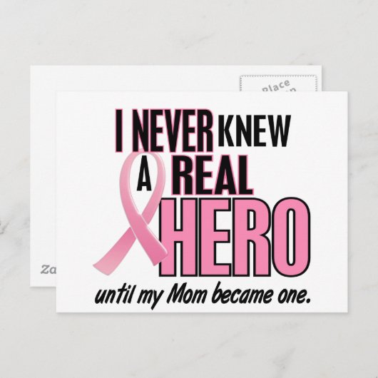 Nie kannte eine echte Heldentat-MAMA (Brustkrebs) Postkarte (Vorne/Hinten)