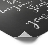 Nie Lasse jemand Ihr Shine-Zitat stehlen Poster (Ecke)