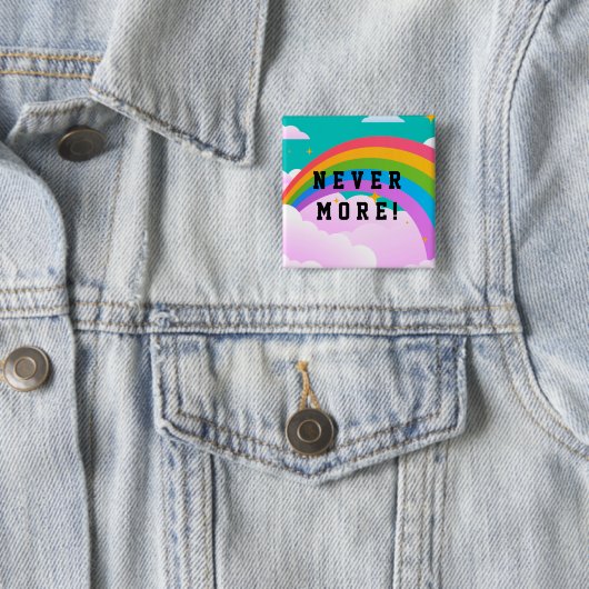 nie mehr Regenbogenbund Button (Beispiel)