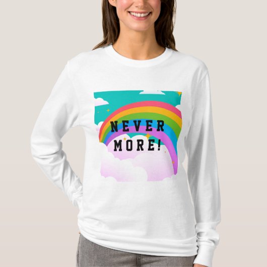 nie mehr Regenbogenbund T-Shirt (Vorderseite)