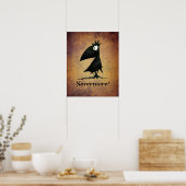 Nie mehr! The Raven Edgar Allen Poe - Crow Art Poster (Küche)