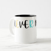 Nie Mind Bro Zweifarbige Tasse (Vorderseite Links)