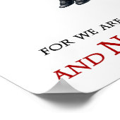 Nie mit Piraten einmischen Poster (Ecke)