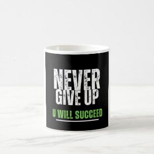 Nie Motivierend Design geben Kaffeetasse