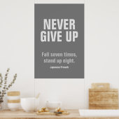 NIE Motivierend inspirieren Poster (Küche)