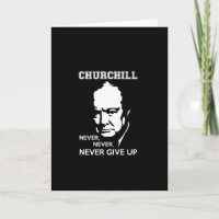 NIE NIE WENN SIE WINSTON CHURCHILL QUOTE AUFGEBEN