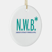 Nie ohne Ferngläser Keramik Ornament (Rechts)