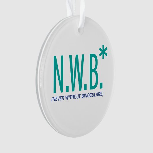 Nie ohne Ferngläser Ornament (Vorderseite)