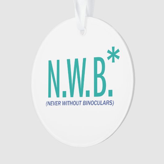 Nie ohne Ferngläser Ornament (Vorderseite)