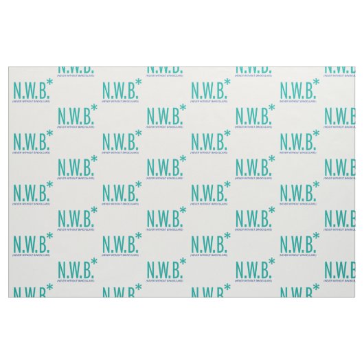 Nie ohne Ferngläser Stoff (Fat Quarter (45,7 x 55,9 cm))