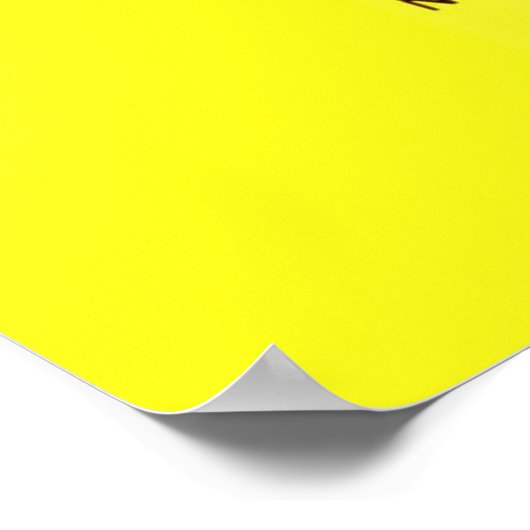 Nie Pipette durch Mouth Poster (Ecke)