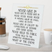 NIE QUOTE GEBEN SOCKELSCHILD (In Situ)