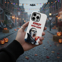 Nie schläft Vampire Gothic Watercolor Horror Art