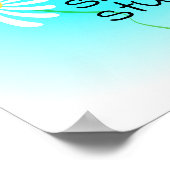 Nie schwitzen die kleinen Dinge Zitat niedliche Bl Poster (Ecke)