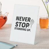 NIE STEHEND AUFSTOCKEN SOCKELSCHILD (In Situ)