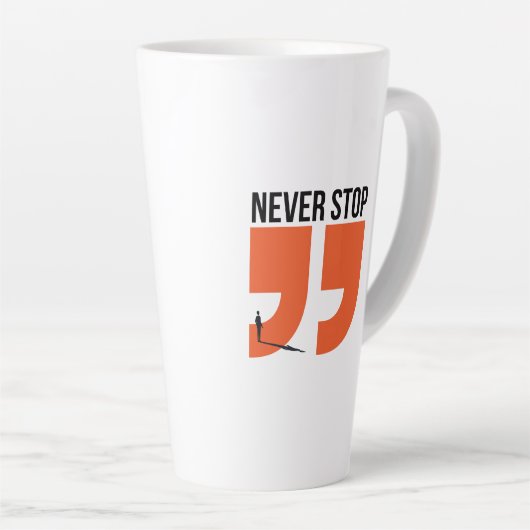 nie stoppen milchtasse (Rechte Ecke)