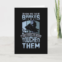 Nie Touch die Bremsen schneemobil