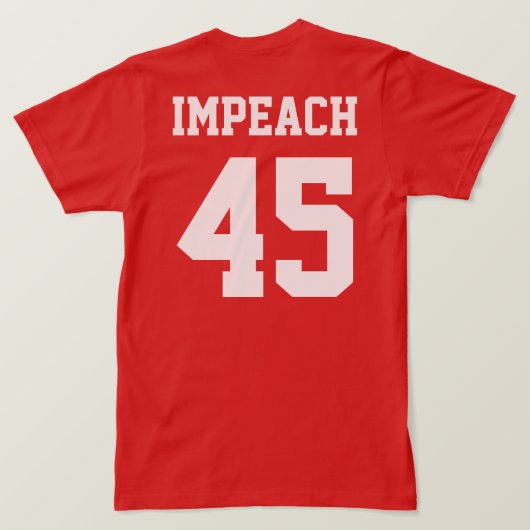 Nie Trump 45 T-Shirt (Design Rückseite)