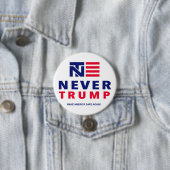 "NIE TRUMPF" 3 Zoll Button (Beispiel)