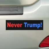 "NIE TRUMPF! " AUTOAUFKLEBER (Auf Auto)