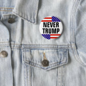 NIE TRUMPF für Präsidenten 2016 Button (Beispiel)
