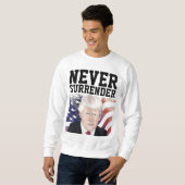 NIE ÜBERSTELLEN DONALD TRUMP T - SHIRT SWEATSHIRTS (Vorne ganz)
