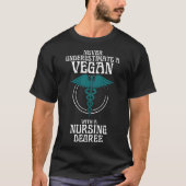Nie unter der Schätzung eines Veganen Unisex-T-Shi T-Shirt (Vorderseite)